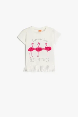 Koton Flamingo Print-kurzarm-baby-t-shirt 5smg10007ak für Damen - 12–18 Monate