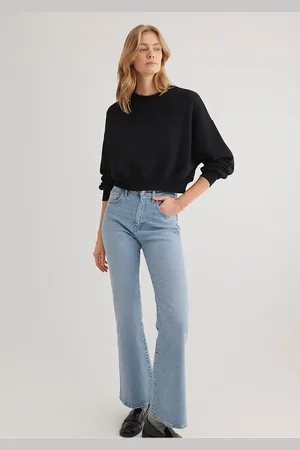 Mavi Schwarzes Basic-sweatshirt Mit Rundhalsausschnitt 1s10307-900 für Damen - XS