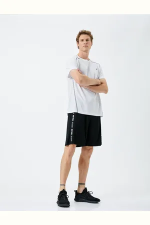 Koton Sportshorts Mit Slogan-aufdruck – Mit Taillenschnürung Und Taschen für Herren - 2XL