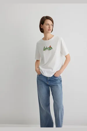 Mavi T-shirt Mit Katzen-print, Reguläre Passform -70057 für Damen - M