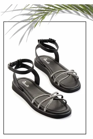 Disney Schwarze Sandalen K 05875101109 für Damen - 38