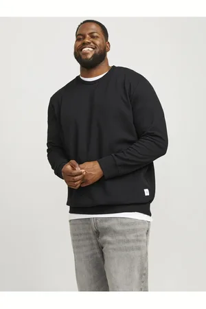 JACK & JONES Sweatshirt Plus Einfarbig Sweatshirt für Herren - 7XL