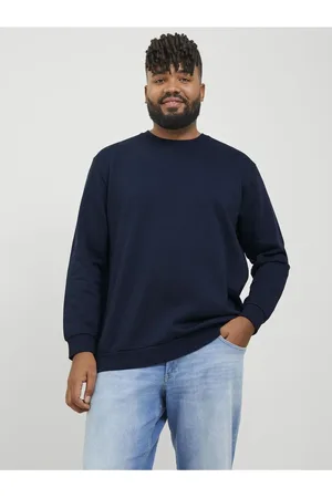 JACK & JONES Sweatshirt Plus Einfarbig Sweatshirt für Herren - 2XL