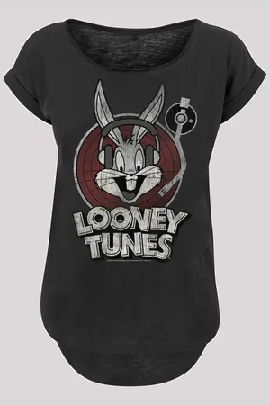 F4NT4STIC Looney Tunes Bugs Bunny Mit Ladies Long Slub Tee für Damen - XL