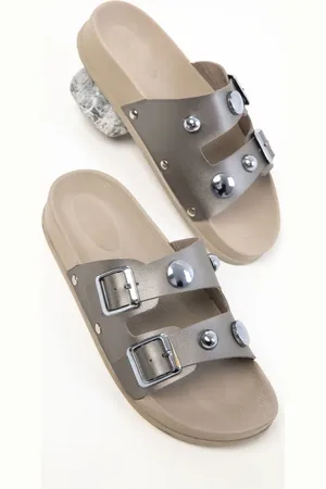 SOHO Platin-hausschuhe für Damen - 39