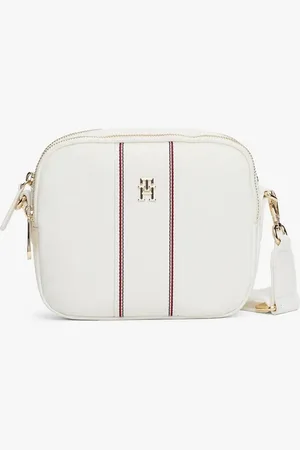 Tommy Hilfiger Weiße Kameratasche Von Mit Monogramm-kreuzriemen für Damen - One Size