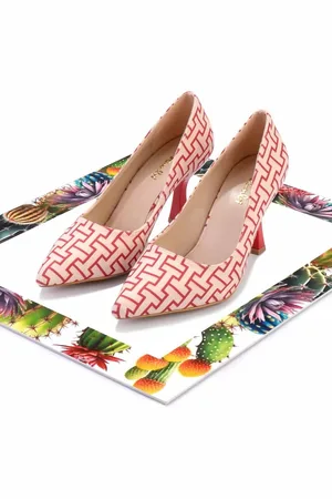 Disney Klassische Schuhe Mit Absatz Aus Rotem Stoff K 01137030904 für Damen - 36