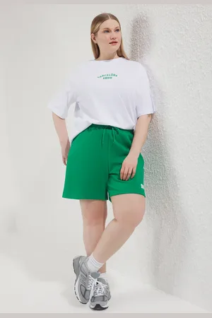 Trendyol Grüner Gestrickter, Bestickter Anzug In Übergröße für Damen - 5XL