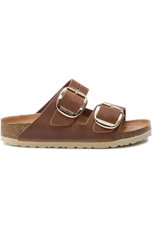 Birkenstock Arizona Big Buckle Cognac-hausschuhe für Damen - 38
