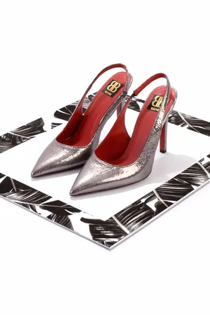 Disney Klassische Schuhe Mit Absatz Aus Geknittertem Platinstoff K 01455018204 für Damen - 39