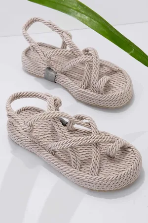 Disney Cremefarbene Sandalen K 05787020476 für Damen - 36