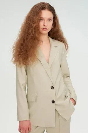 DeFacto Locker Sitzende, Zweireihige, Geknöpfte Blazerjacke Mit Kragen Z8276az24sm für Damen - 40