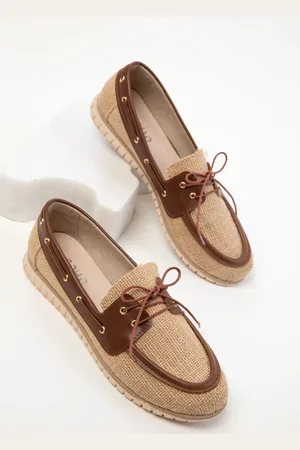 SOHO Stroh-taba Loafer Schuhe für Damen - 38