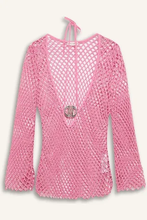DeFacto Mesh Mini-strandkleid Langarm für Damen - XS