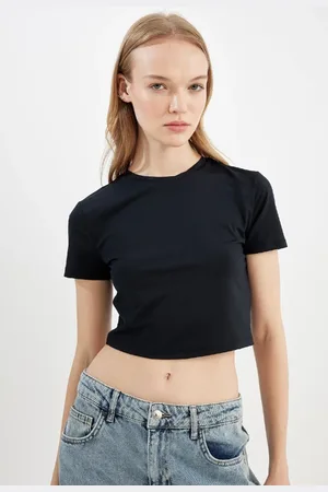 DeFacto Coool Tailliertes Basic-kurzarm-t-shirt C3106ax24sm für Damen - M