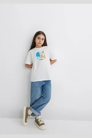 Mavi T-shirt Mit Logo-katze-aufdruck, Lockere Passform / Lockere, Entspannte Passform -70057 für Damen - 7-8
