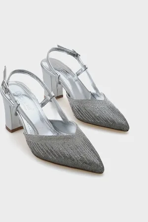 Capone Outfitters Nova Mid Heeled Pointed Toe Stone Stilvolle Schuhe für Damen - 39