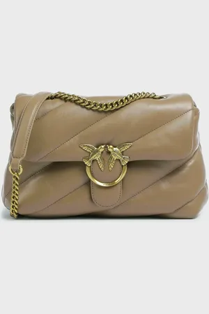 Pinko Pinko-tasche Aus Echtem Leder Mit Kettenriemen Und Metalllogo 100038 A0f2 D01q für Damen - One Size
