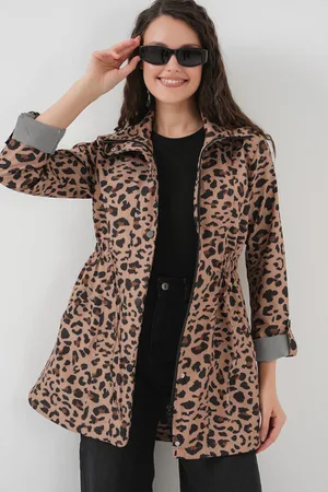 Bigdart 10322 Trenchcoat Mit Geraffter Taille – Dunkelbraun für Damen - 36