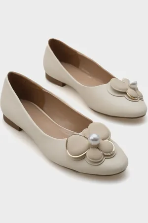 Capone Outfitters Blanca Pearl Ballerinas Mit Blumen-accessoires für Damen - 37