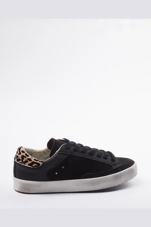 Trendyol Retro-sportschuhe Mit Schwarzem Leopardenmuster – für Damen - 40
