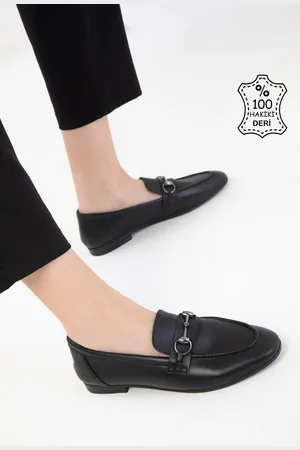 SOHO Schwarze Loafer-schuhe Aus Echtem Leder für Damen - 38