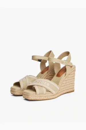 Tommy Hilfiger Baumwollpolsterung Sandalen Mit Absatz für Damen - 39
