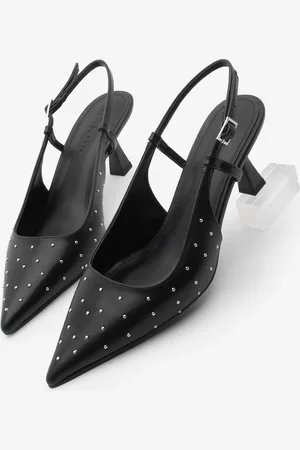 Marjin Stiletto Spitze Zehe Slingback Staple Detaillierte Hochhackige Schuhe Timon - 36