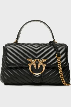 Pinko Handtasche Aus Echtem Leder Mit Abnehmbarem Kettenriemen Mit Logo 100043 A0gk Z99q für Damen - One Size