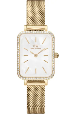 Daniel Wellington Petite Quadro Uhr Gold Dw00100668 für Damen - One Size