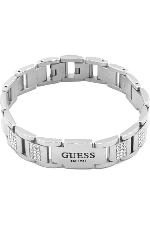 Guess Frontiers Silberfarbene Armband Jumb01341jwstt-u für Herren - One Size