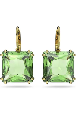 Swarovski Goldfarbene Ohrhänger Mit Grünem Kristal 5636564 für Damen - One Size