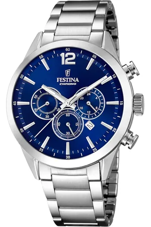 Festina Festina Zamansız Chrono Uhr Silber F20343/7 für Herren - One Size