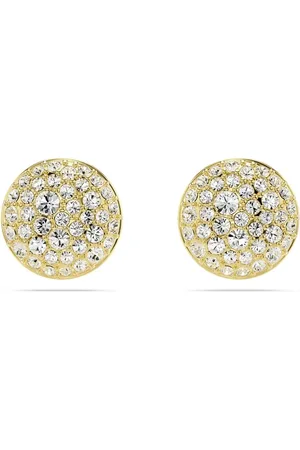 Swarovski Miteora Goldfarbene Ohrknöpfe 5683444 für Damen - One Size