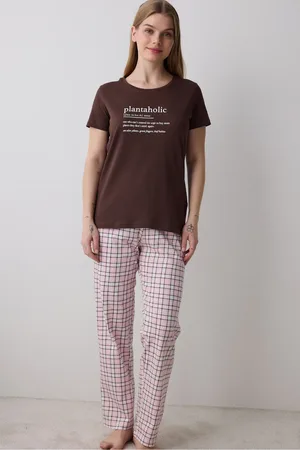 Penti Plantaholic Pants Mehrfarbiges Pyjama-set für Damen - L