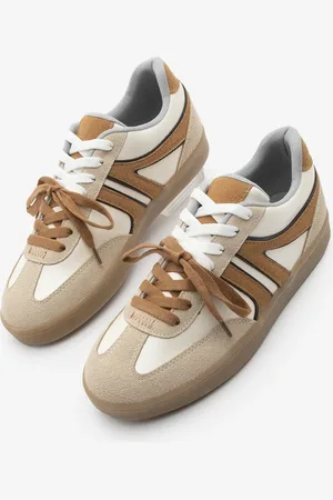 Marjin Sneaker Retro Double Lace Sportschuhe Forden Tan für Damen - 39