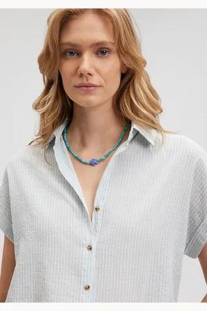 Mavi Naturstein-schildkröten-perlenkette -71668 für Damen - One Size