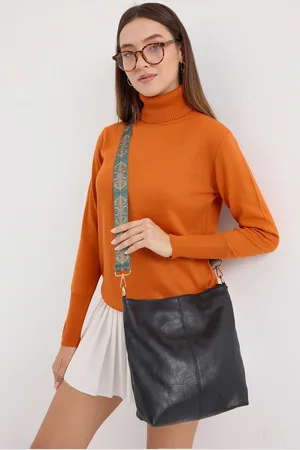 Bigdart 010173 Schwarze Umhängetasche Aus Kunstleder für Damen - One Size