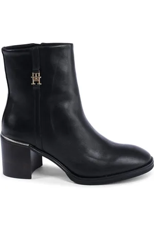 Tommy Hilfiger Schwarze Stiefel Aus Leder Fw0fw07539bds für Damen - 39