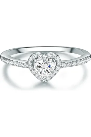 Trilani Silberring Ring Sterling Silber Zirkonia Weiß für Damen - 53