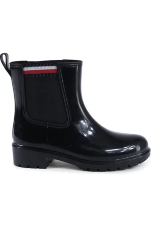 Tommy Hilfiger Rain Color Stiefel Elastischer Seiteneinsatz für Damen - 38