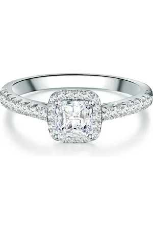 Trilani Silberring Ring Sterling Silber Zirkonia Weiß für Damen - 54