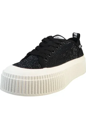 Buffalo Low Sneaker Madison Glam Black Textil für Damen - 37