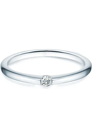 Trilani Silberring Ring Sterling Silber Zirkonia Weiß für Damen - 54