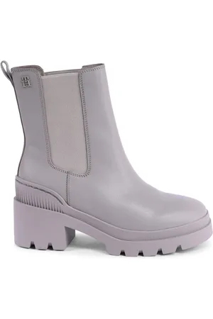 Tommy Hilfiger Leather Mid Heel Boo, Pkb Pp W5g für Damen - 39