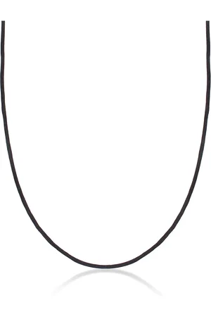 Nenalina Halskette Seidenband Kette Basic Kombinierbar 925 Silber für Damen - 50 cm