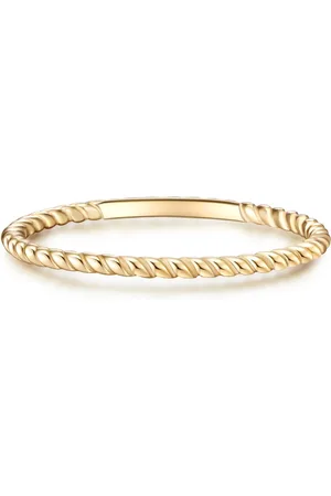 Glanzstücke Silberring Ring Sterling Silber Gelbgold für Damen - 52