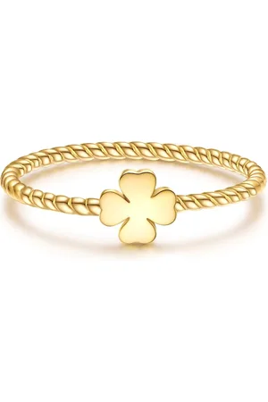 Glanzstücke Silberring Ring Sterling Silber Gelbgold für Damen - 48