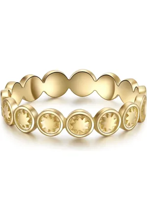 Glanzstücke Silberring Ring Sterling Silber Gelbgold für Damen - 48