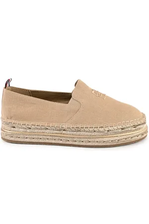 Tommy Hilfiger Fw0fw 080610 Beigefarbene Espadrille Im Hd-modell für Damen - 39